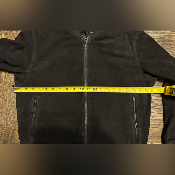 BlankNYC After Shocker Bomber Men’s Black Goat Skin Leather Jacket Size S NWT - Picture 6 of 6